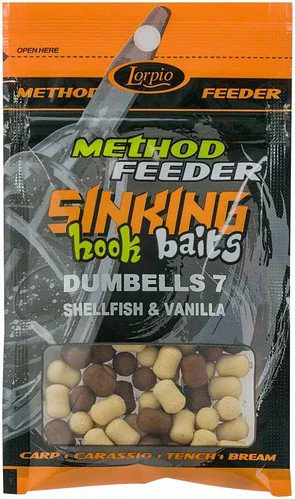 Бойлы Lorpio Hook Baits Sinking Dumbells Shellfish & Vanilla 7*10mm купить,NaN