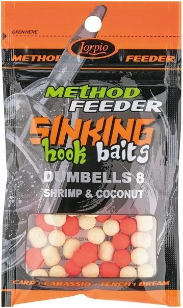 Бойлы Lorpio Hook Baits Sinking Dumbells Shrimp & Coconut 10mm купить,NaN