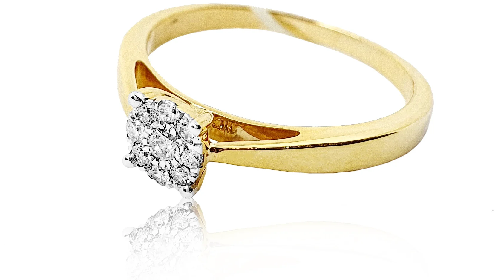 Кольцо Goldos SDR1864-14 17р 2,75гр 0,16ct. купить,NaN