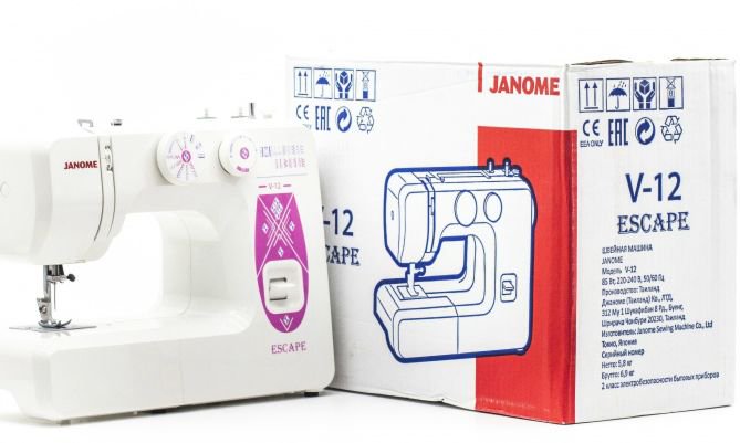 Швейная машина Janome V 12 Escape белая  купить,0