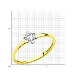 Кольцо Diamant 53-110-00820-1 16р 1гр 