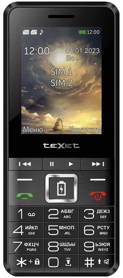Мобильный телефон TeXet TM-D215 черно-красный