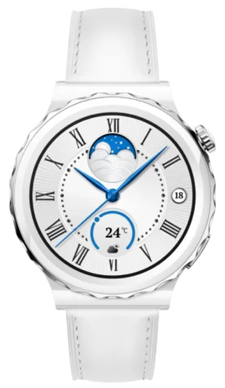 Смарт часы Huawei Watch GT3 Pro FRG-B19 42mm White Leather Strap