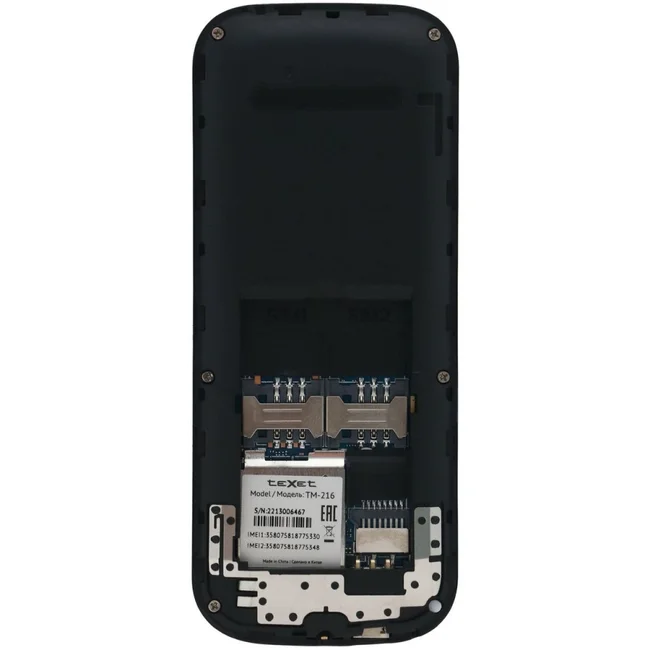 Мобильный телефон Texet TM-216 Black