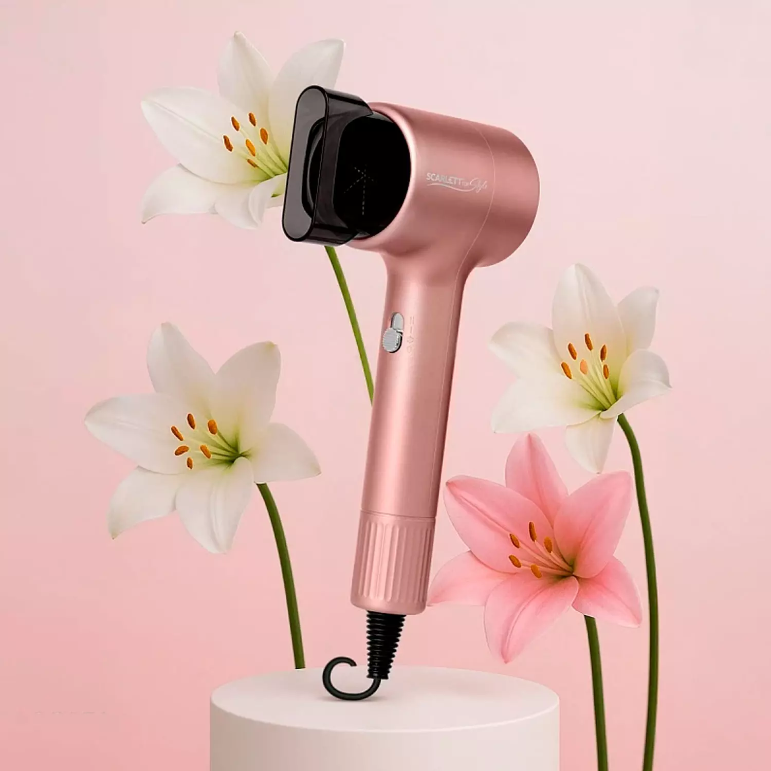 Фен Scarlett SC-HD70I53 Metallic Pink