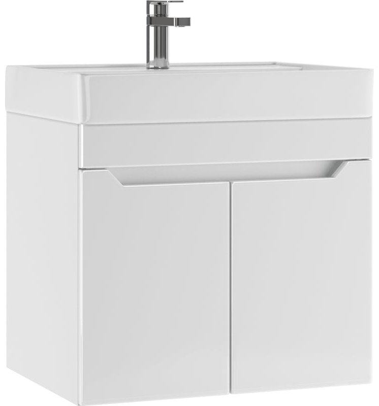 Тумба с раковиной KABINKA.KZ DM2310T, 57.5x50x43.5 см, белый