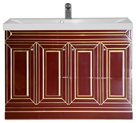 Тумба с раковиной KABINKA.KZ Vena -120, 120x82.5x46 см, бордовый купить,NaN
