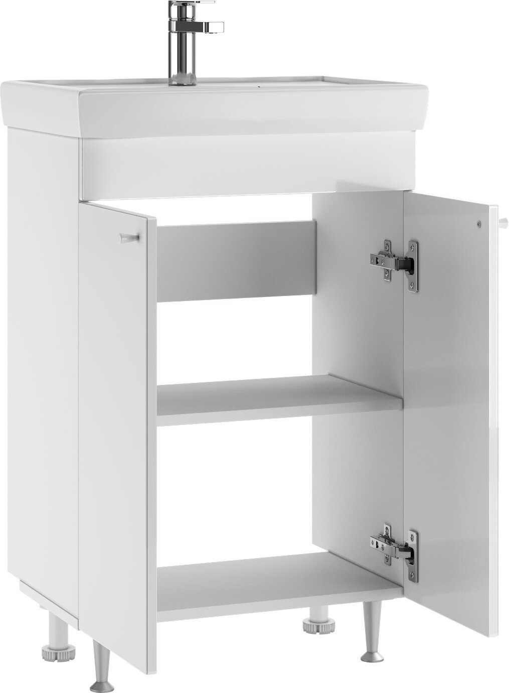 Тумба с раковиной KABINKA.KZ Байтерек, 54.2x77.2x34.4 см, белый