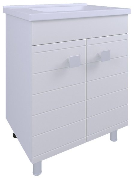 Тумба с раковиной AVK ТР 2д 600 Лира 60x70x45см белый купить,NaN