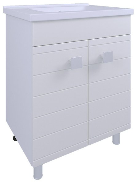 Тумба с раковиной AVK ТР 2д 600 Лира 60x70x45см белый купить,NaN