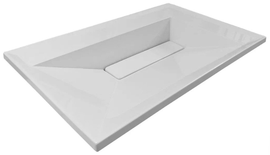 Тумба с раковиной KABINKA.KZ Quadro 800, 79.8x60.7x49.8 см, белый