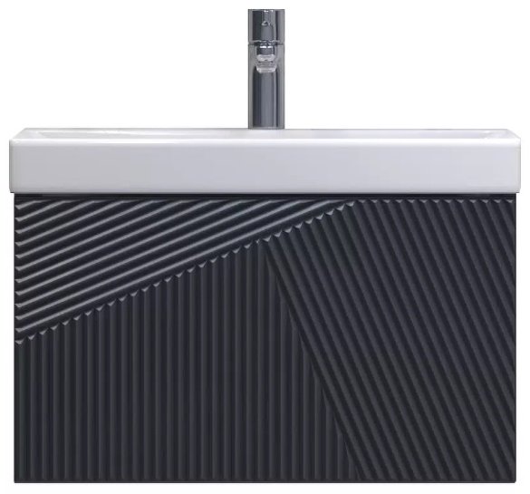 Тумба с раковиной Kabinka.kz Edge 600 60x39.7x39.5см графит купить,NaN