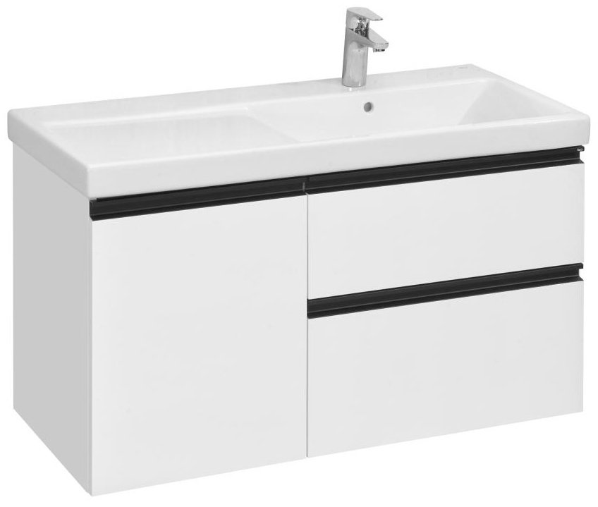 Тумба с раковиной Roca DOMI, 100x57.5x46.1 см, белый