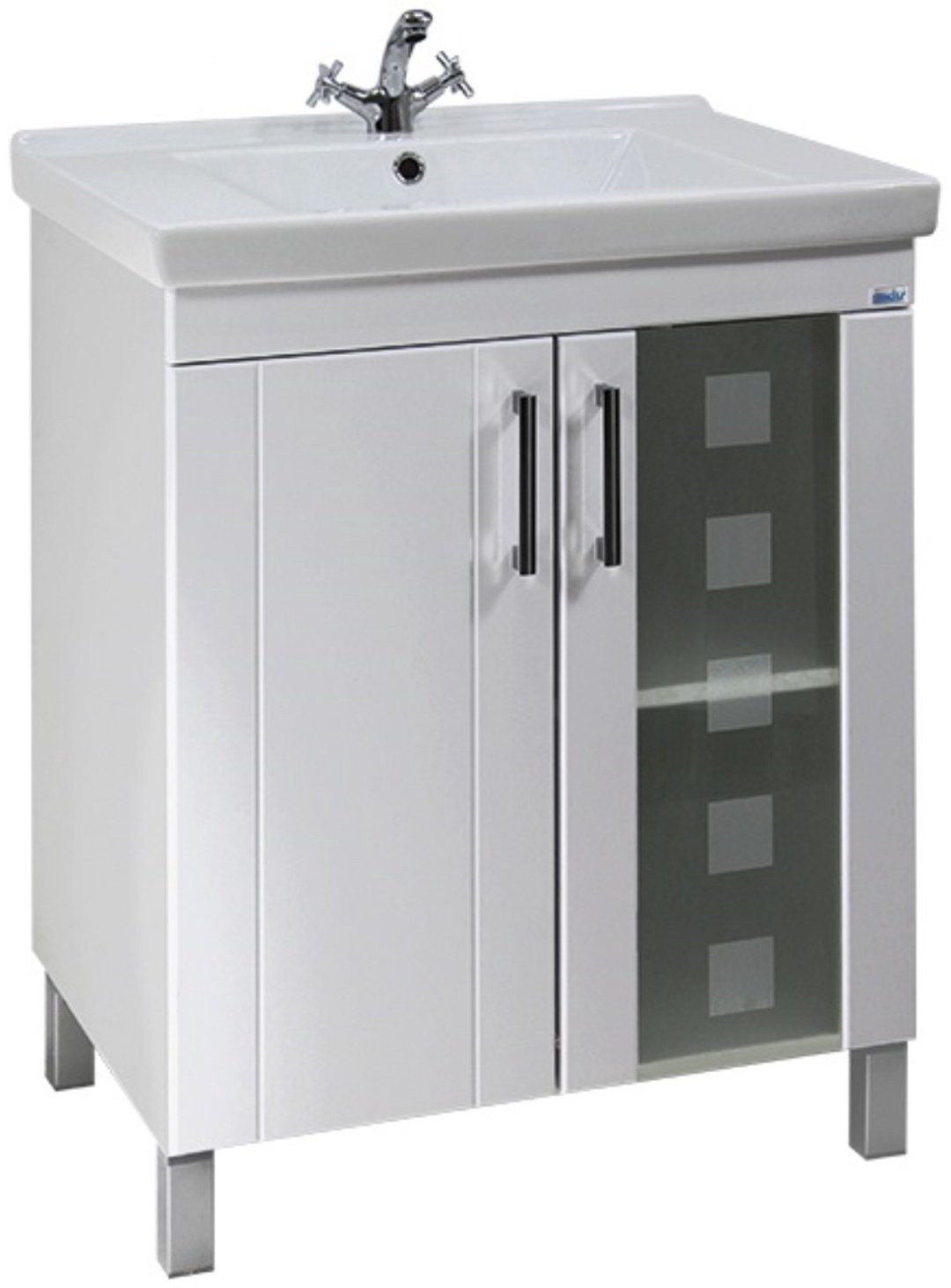 Тумба с раковиной Lindis Калипсо 67.5x81.5 x42.5см белый купить,NaN