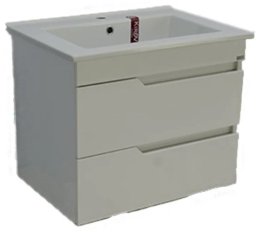 Тумба с раковиной Lindis АЛЕКСАНДРИЯ, 65x50x34 см, белый