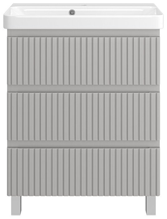 Тумба с раковиной Brevita Victory, 70x73x37 см серый купить,NaN