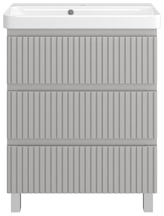 Тумба с раковиной Brevita Victory, 70x73x37 см серый купить,NaN