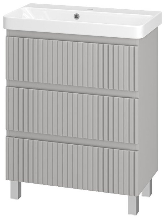 Тумба с раковиной Brevita Victory, 70x73x37 см серый купить,NaN