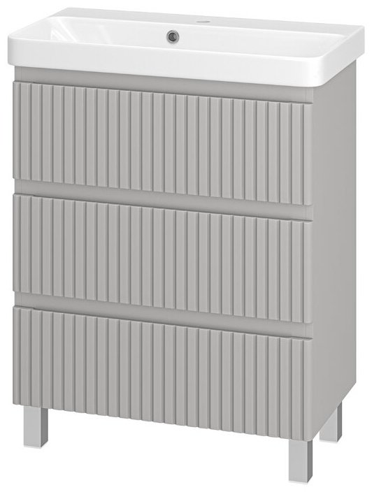 Тумба с раковиной Brevita Victory, 70x73x37 см серый купить,NaN
