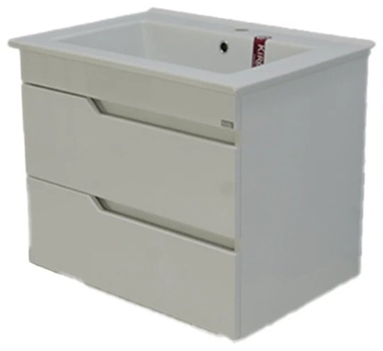 Тумба с раковиной Lindis АЛЕКСАНДРИЯ, 65x50x34 см, белый