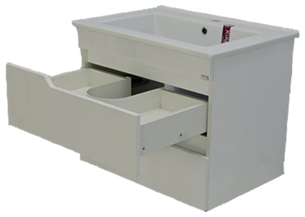 Тумба с раковиной Lindis АЛЕКСАНДРИЯ, 65x50x34 см, белый