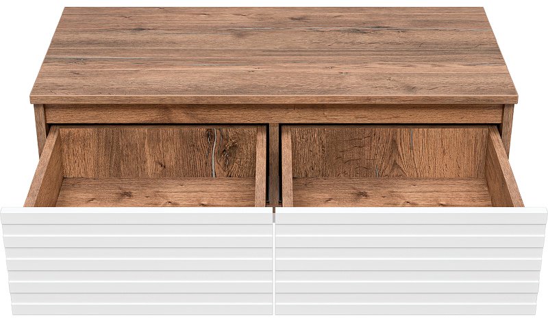 Тумба без раковины KABINKA.KZ DAK-009080-19-012Я, 80.6x23.1x42 см, белый, коричневый