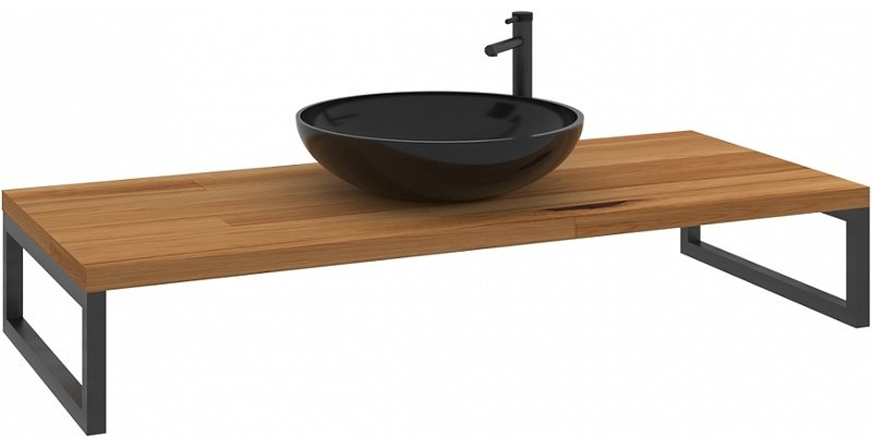 Тумба без раковины Kestel 120 3001043, 120x21x50 см, коричневый