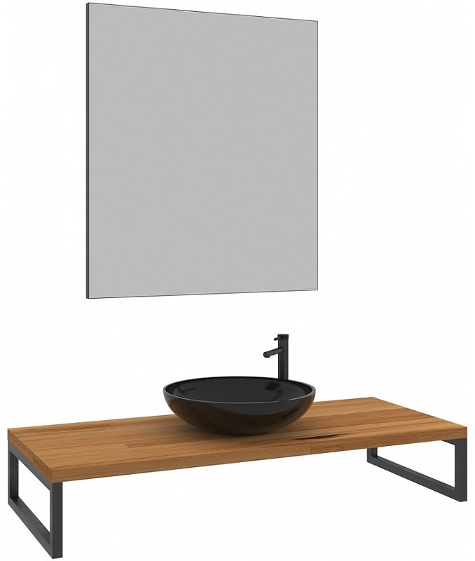 Тумба без раковины Kestel 120 3001043, 120x21x50 см, коричневый