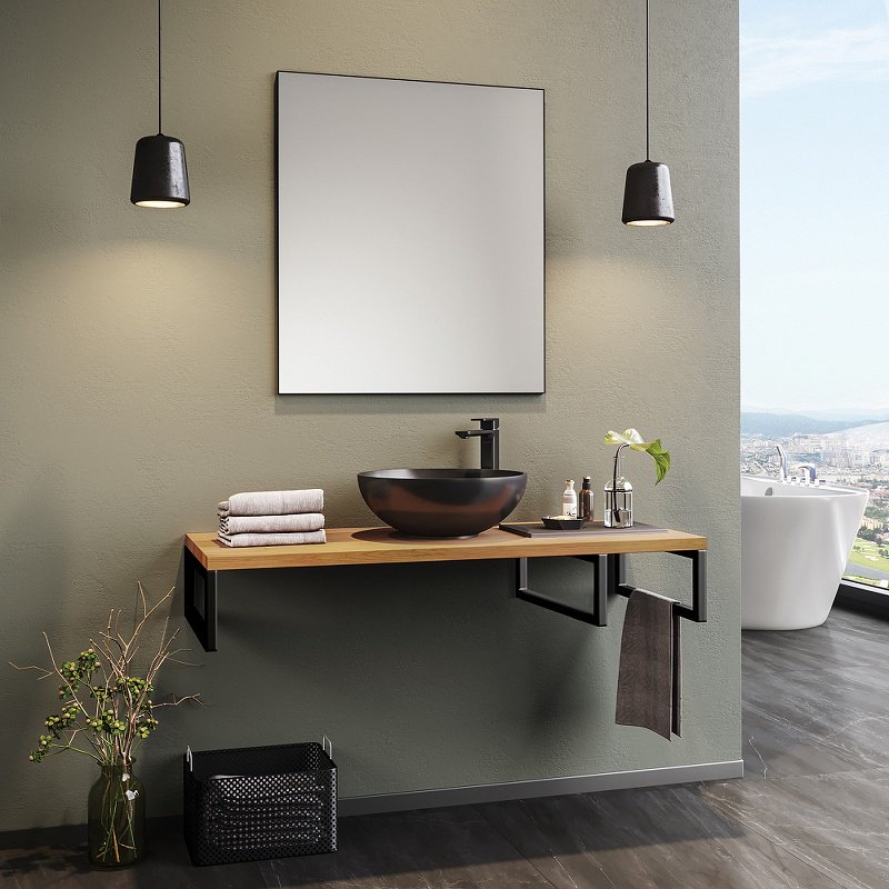 Тумба без раковины Kestel 120 3001043, 120x21x50 см, коричневый