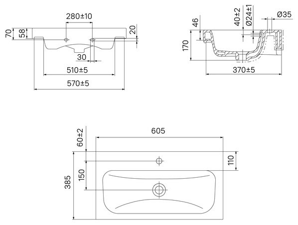 Тумба с раковиной IDDIS ZOD6CDFi95K / 3506000i28 , 60x71x37.3 см, белый купить,NaN
