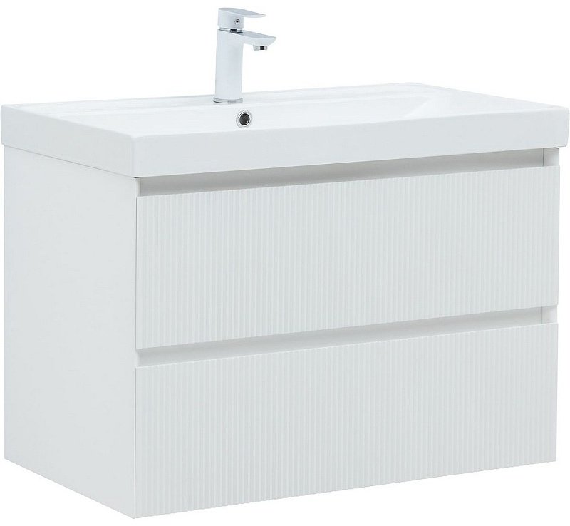 Тумба с раковиной KABINKA.KZ Flash 80 337156, 78.8x52x45.2 см, белый