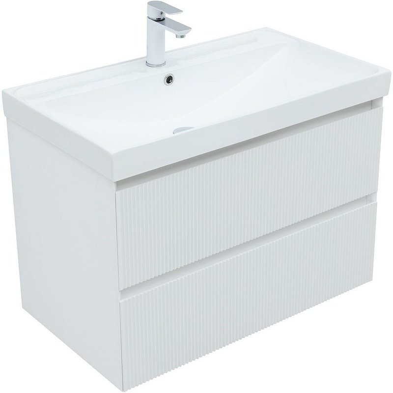 Тумба с раковиной KABINKA.KZ Flash 80 337156, 78.8x52x45.2 см, белый