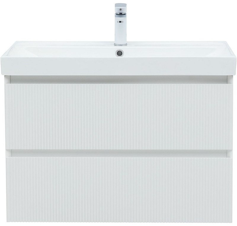 Тумба с раковиной Kabinka.kz Flash 80 337156 78.8x52x45.2см белый купить,NaN