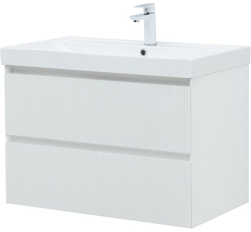 Тумба с раковиной KABINKA.KZ Flash 80 337156, 78.8x52x45.2 см, белый