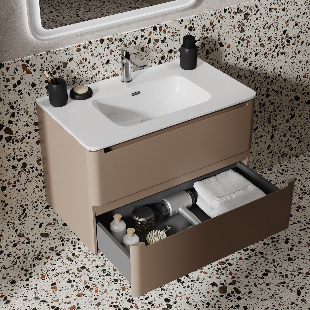 Тумба с раковиной IDDIS Edifice EDI80C0i95K / 0108000i28 , 80x50x46.7 см, коричневый купить,NaN