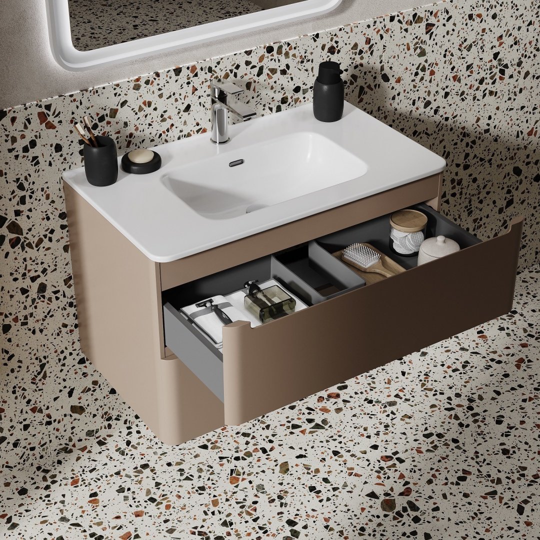 Тумба с раковиной IDDIS Edifice EDI80C0i95K / 0108000i28 , 80x50x46.7 см, коричневый купить,NaN