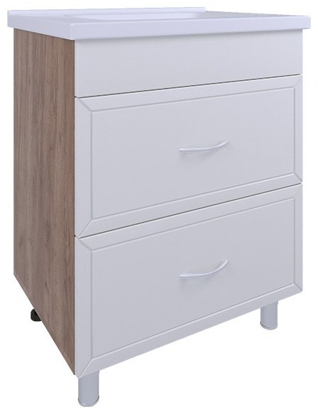 Тумба с раковиной AVK Рита, 2 Ящика, 80x70x45 см, белый купить,NaN