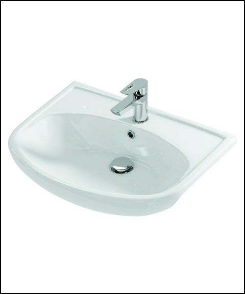 Тумба с раковиной AVK Лира, 2 Двери, 70x70x45 см, белый