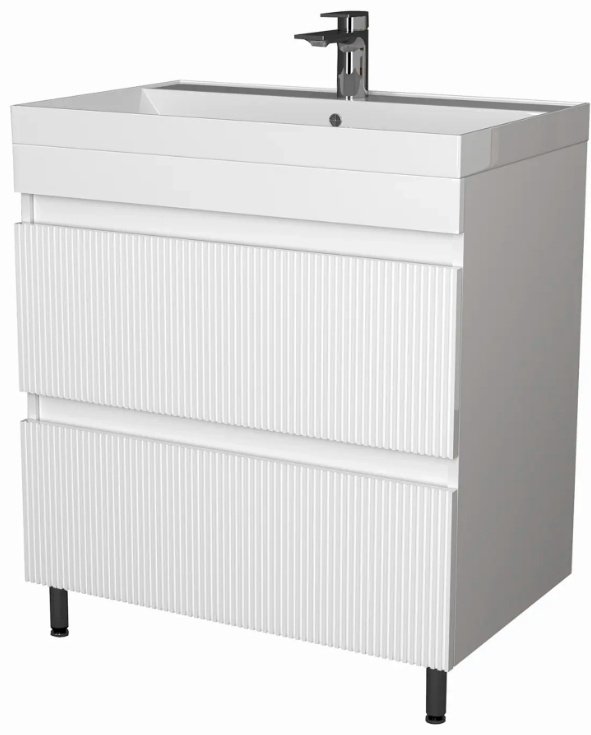 Тумба с раковиной KABINKA.KZ Куба Риф 1000, 100x80x45 см, белый