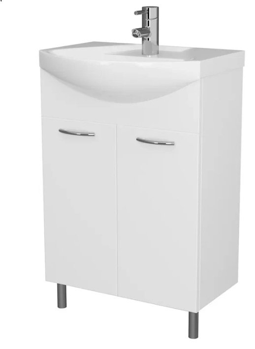 Тумба с раковиной Kabinka.kz Аква 550 56x80x44.5см белый купить,NaN