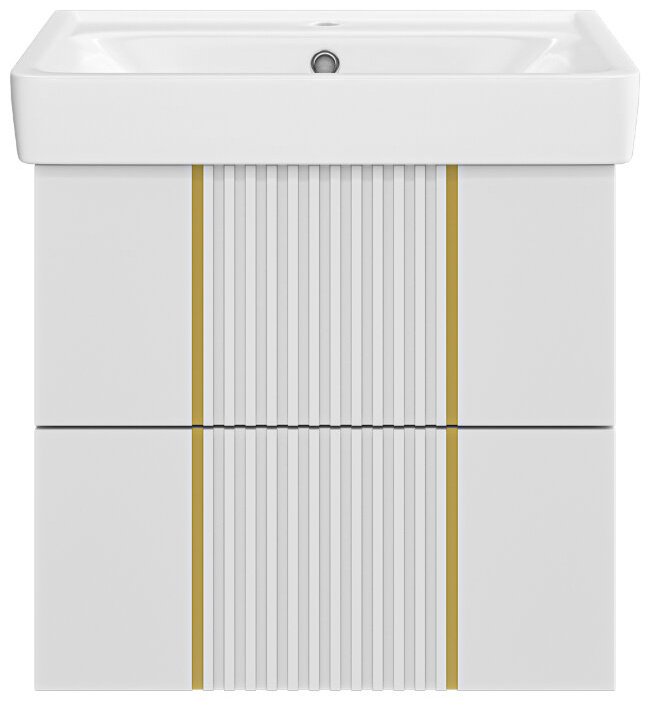 Тумба с раковиной Brevita Vega, 60x50x43.8 см, белый купить,NaN