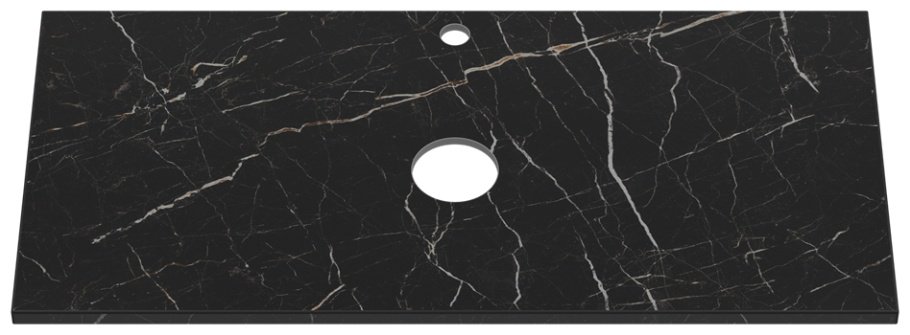 Тумба с раковиной Brevita Shanel, 100x50x47.1 см, черный