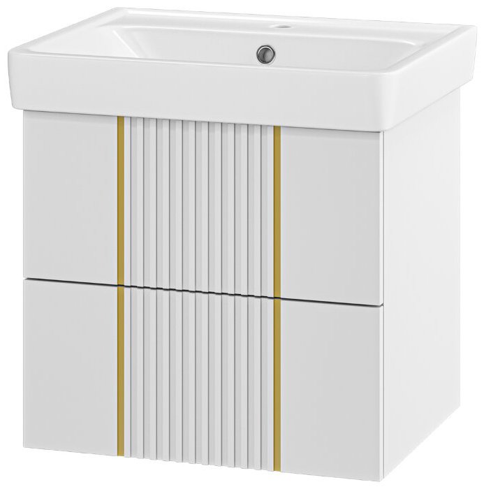 Тумба с раковиной Brevita Vega, 60x50x43.8 см, белый купить,NaN