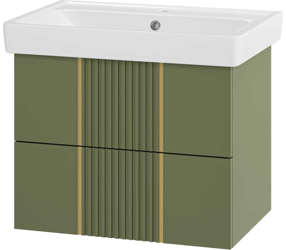 Тумба с раковиной Brevita VEG-09070-0802Я 63.8x50x43.4см зеленый купить,NaN