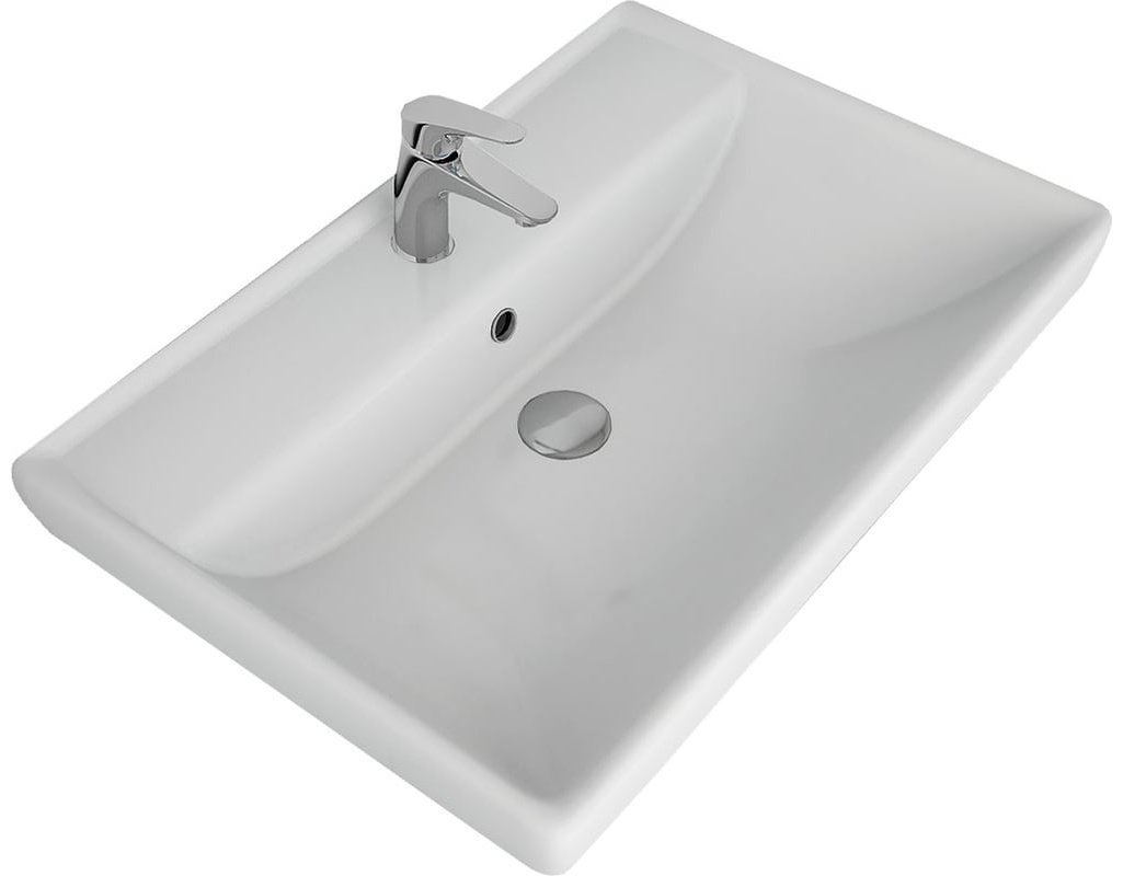 Тумба с раковиной Brevita VEG-09070-0802Я, 63.8x50x43.4 см, зеленый