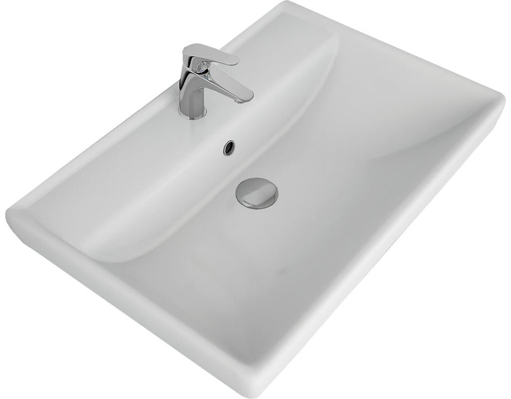 Тумба с раковиной Brevita VEG-09070-0802Я 63.8x50x43.4см зеленый купить,NaN