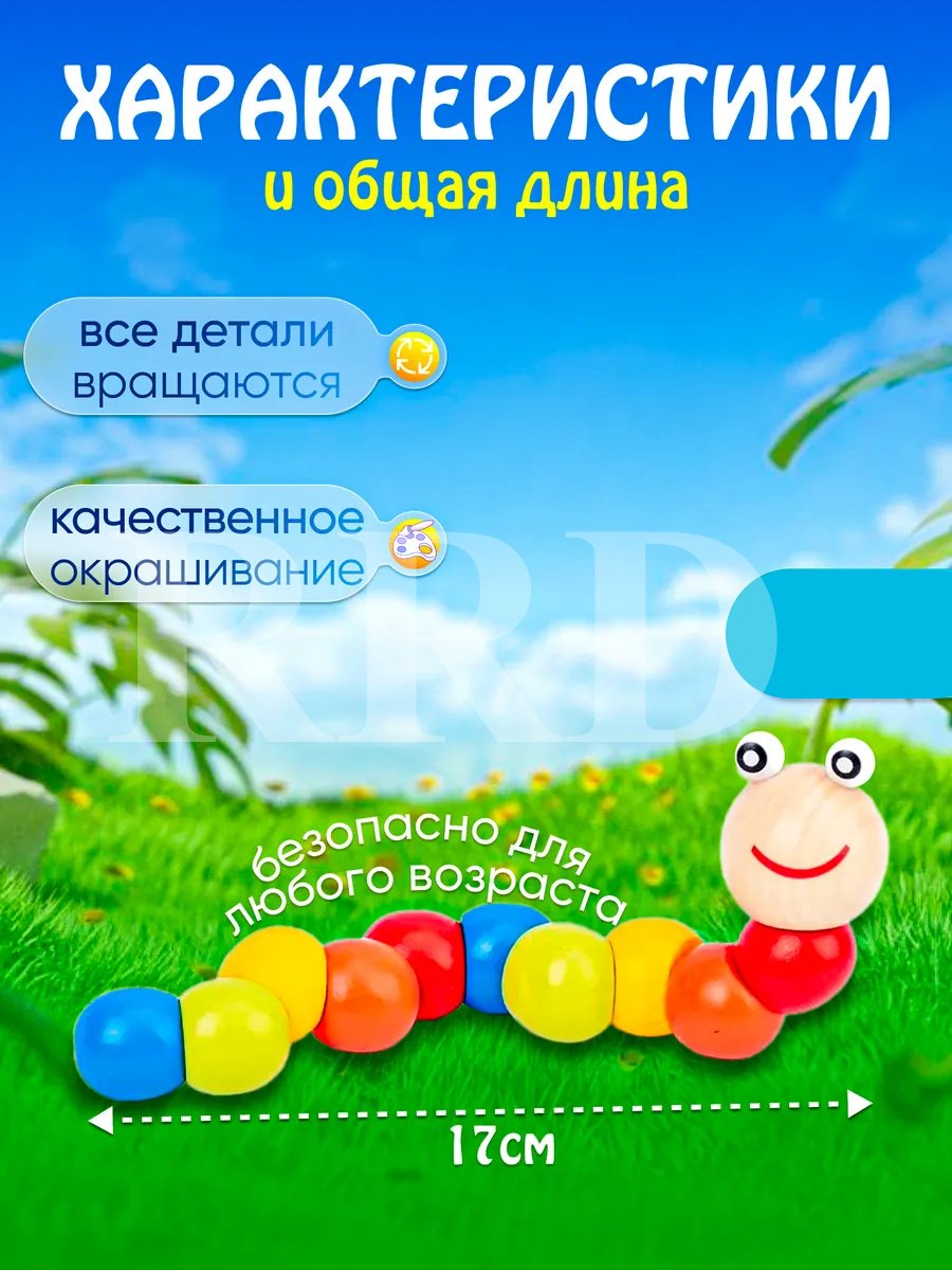 Головоломка RRD Сортер гусеница