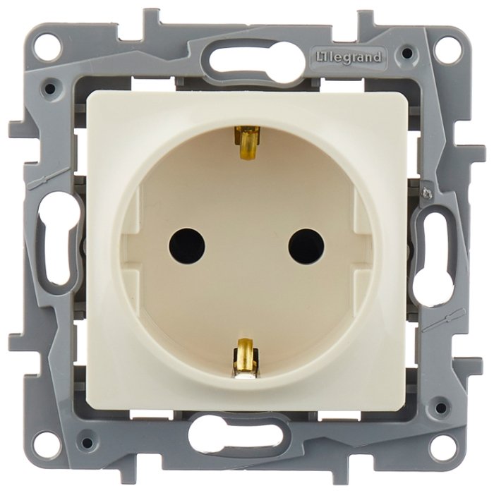 Розетка Legrand 672322 слоновая кость купить,NaN
