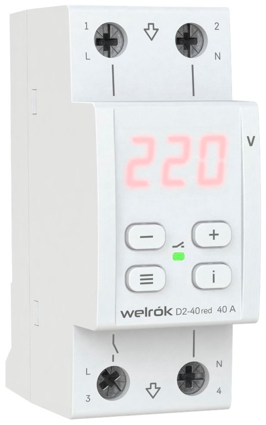 WELROK реле контроля напряжения D2-40 red - ForteMarket WELROK реле контроля напряжения D2-40 red купить,19615