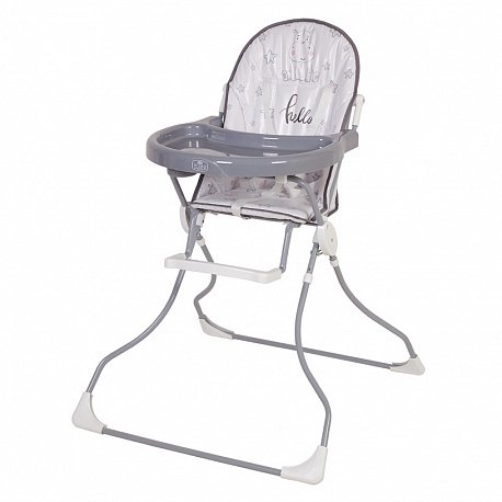 Стульчик для кормления Polini kids 152 Бегемотик Grey купить,NaN